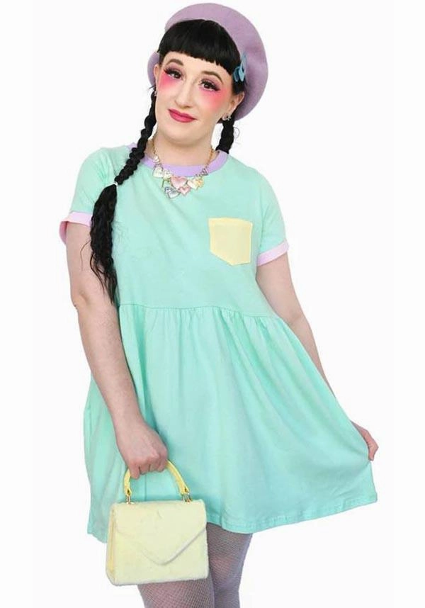 Chic Comfort Look Soft-Lining Cadoodle [Mint] | T-SHIRT DRESS*