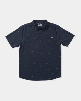 Mayday Perf Ss Tech Polo - Navy Low Maintenance