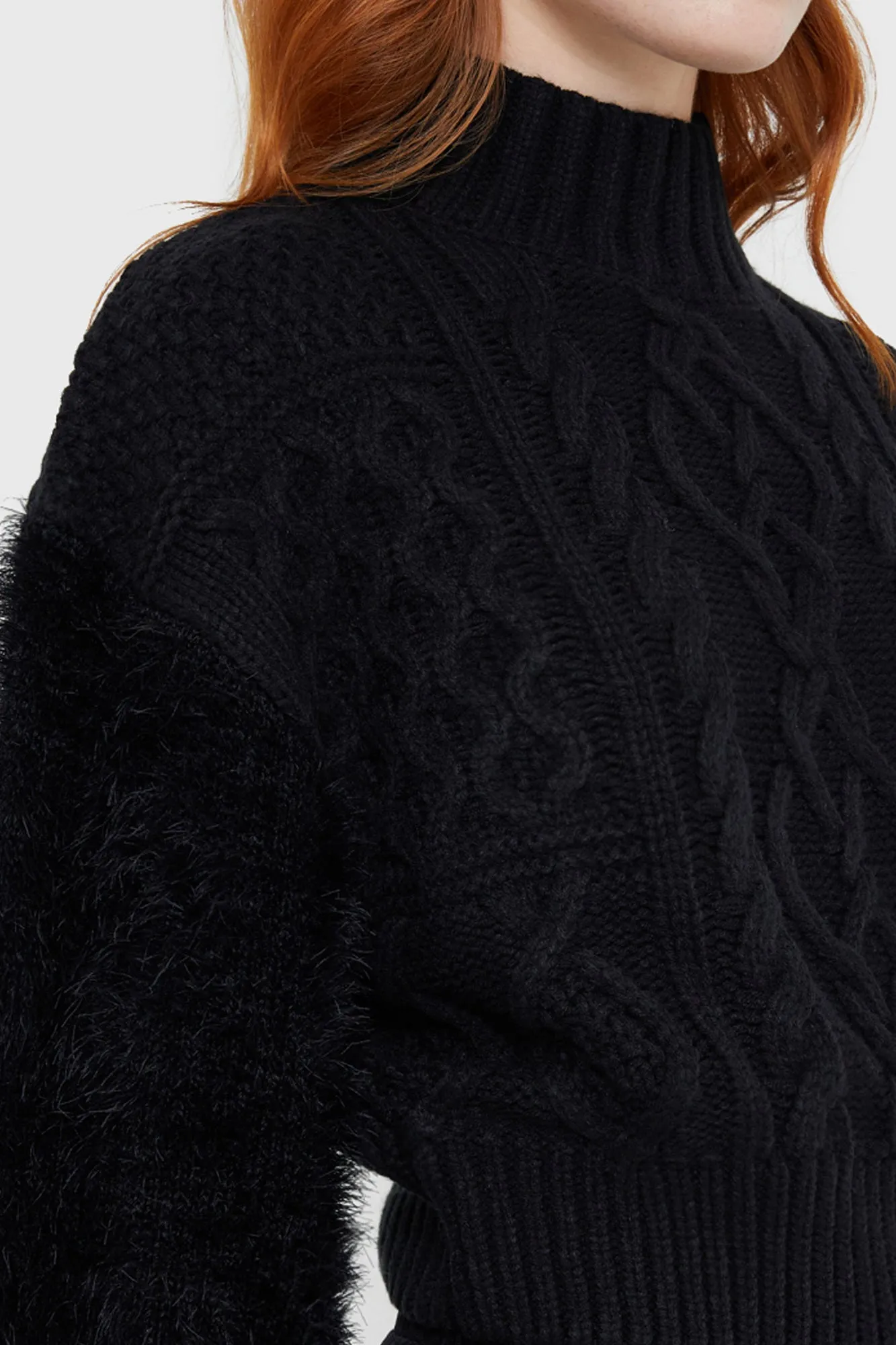 High Density Knit Recycled Polyester Material Shadow's End Sweater