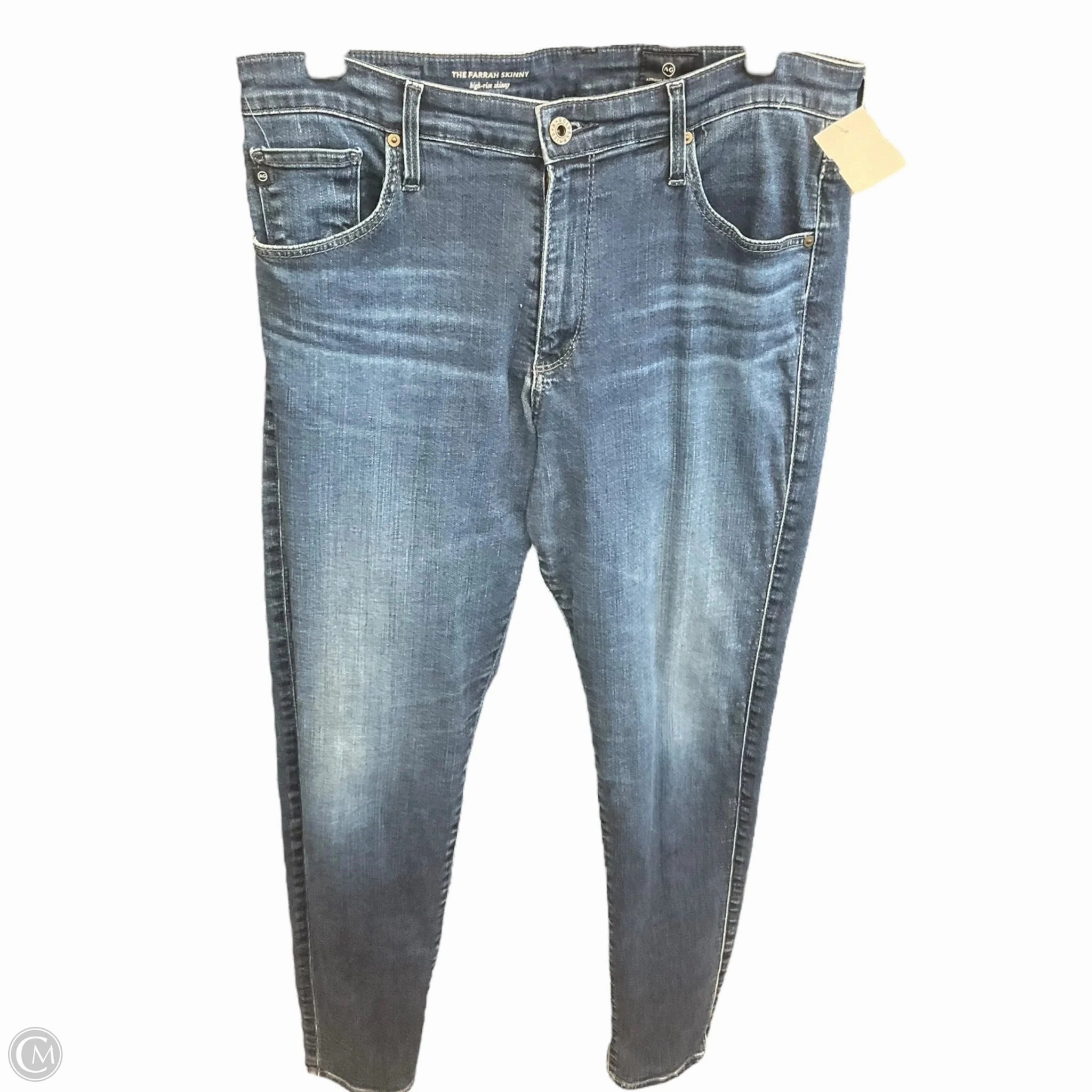 Seamless construction Jeans Skinny By Adriano Goldschmied In Blue Denim, Size: 8