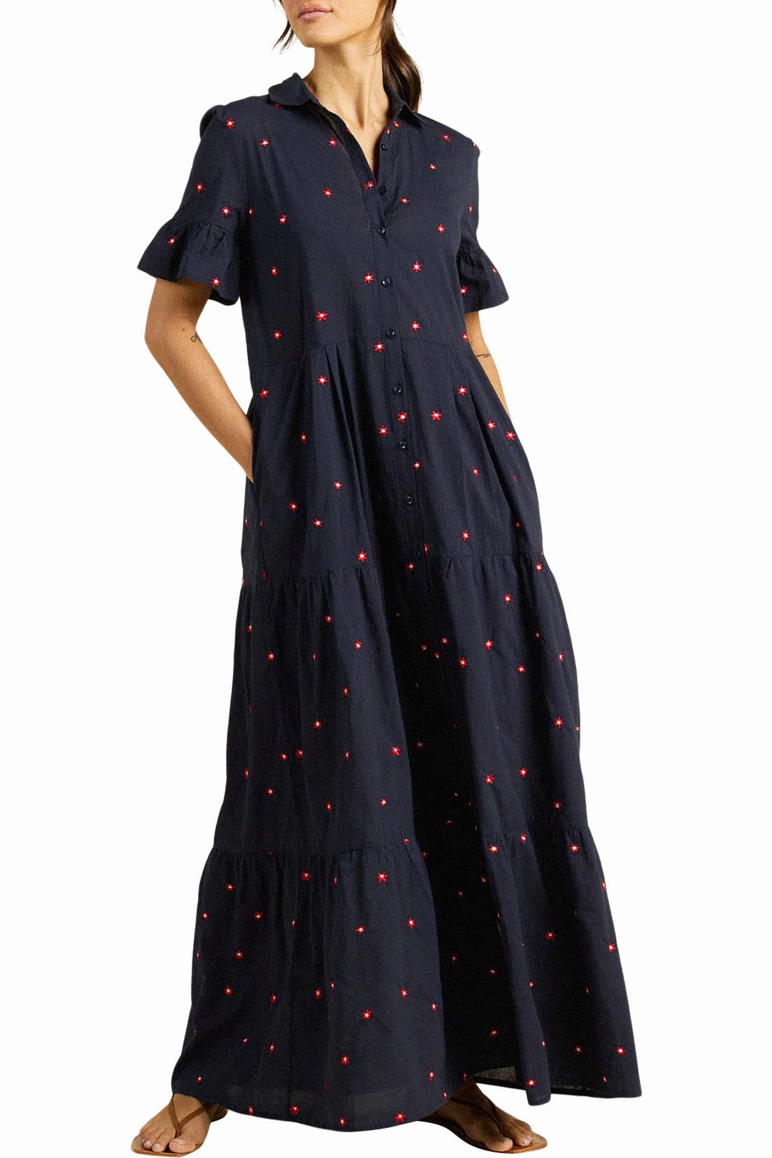 Photo Glow Trovata Birds of Paradis Martine Dress in Daisy Dot