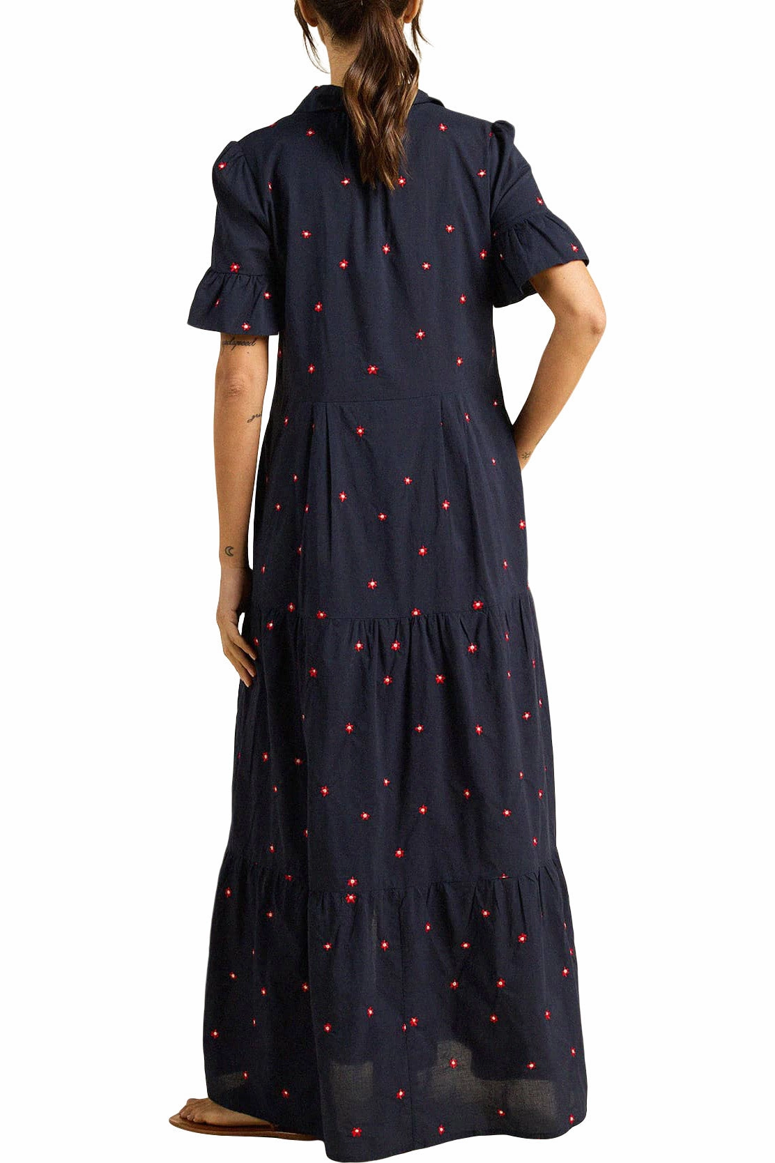 Trovata Birds of Paradis Martine Dress in Daisy Dot Elegant Touch
