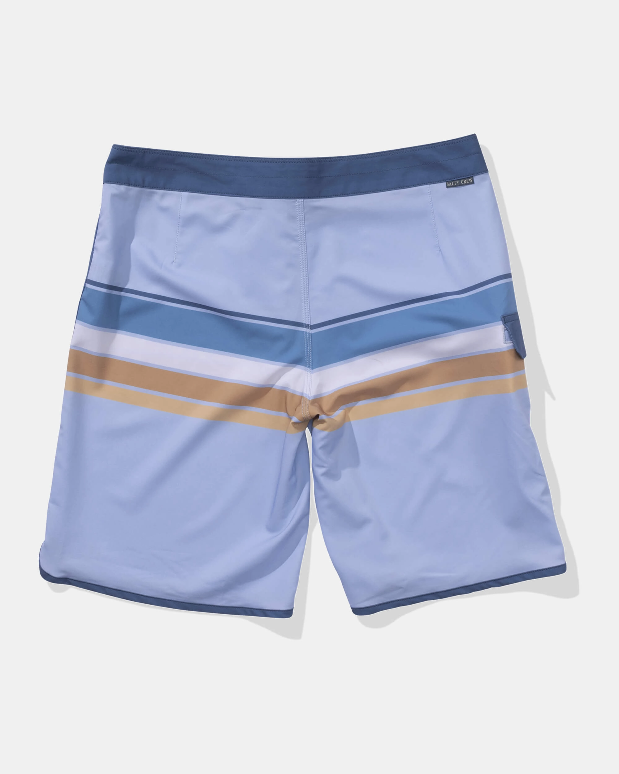 Reactive Colorlock Compression fabric Lateral Line Boardshort - Light Blue