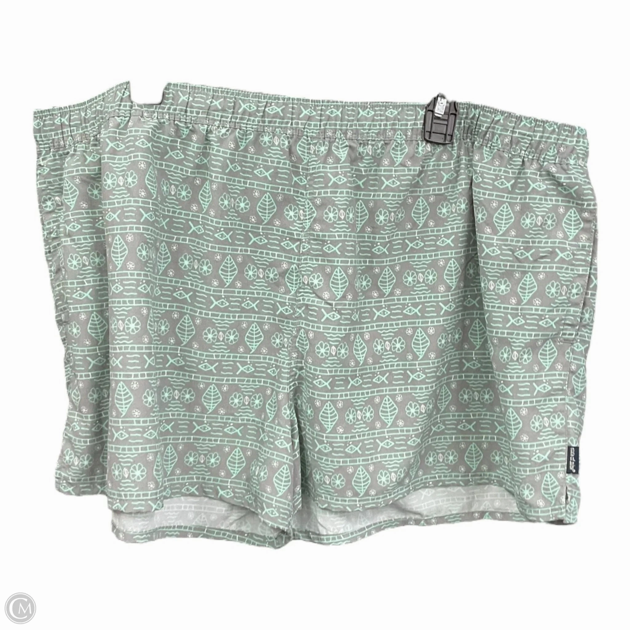 Shorts By Clothes Mentor In Green & Grey, Size: 2x Reinforced Stitching Frost Glow
