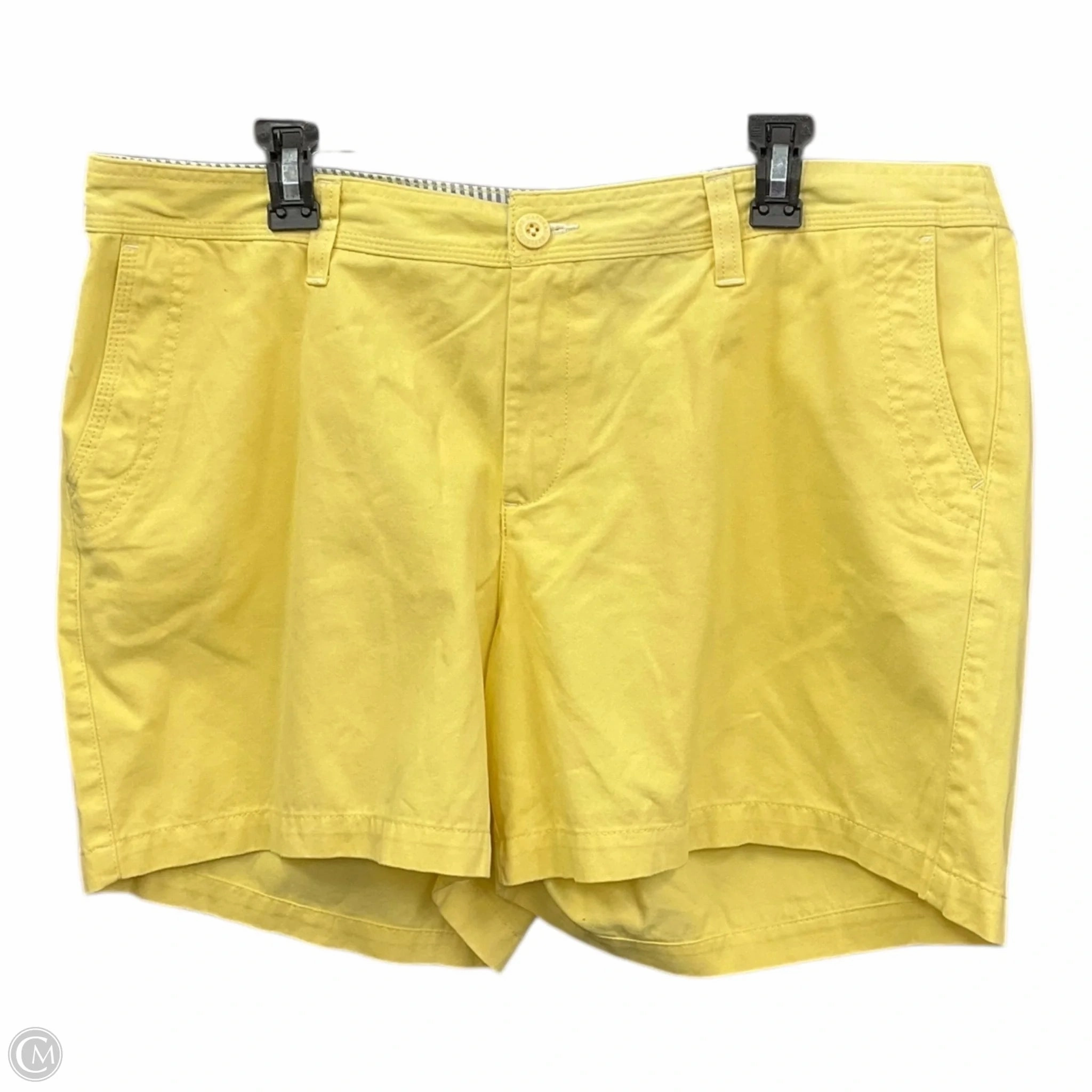 Brave Fit Shorts By Natural Reflections In Yellow, Size: 18