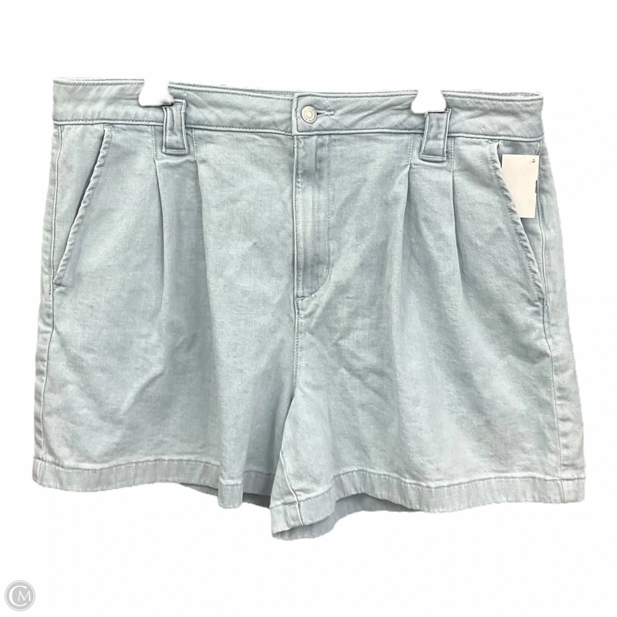 Office Glam Screen Core Shorts By Sonoma In Blue Denim, Size: 18