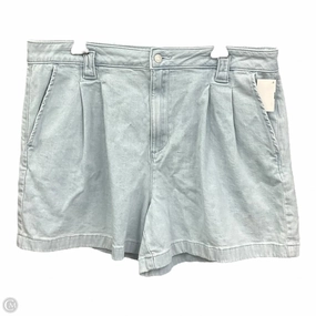 Office Glam Screen Core Shorts By Sonoma In Blue Denim, Size: 18
