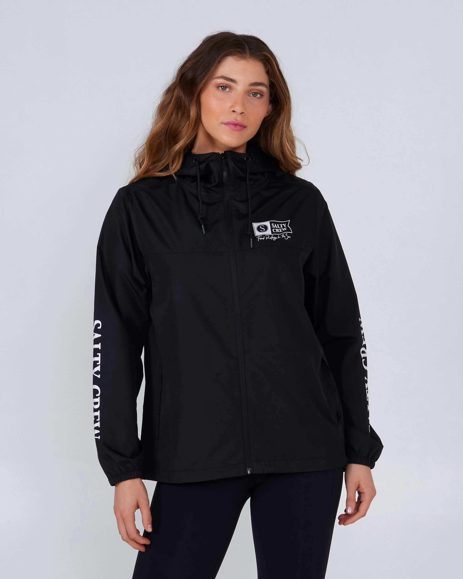 Frits Windbreaker - Black Double Layered Heat Retention Lining