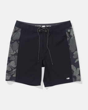 Sidebar Boardshort - Black Multi Layer Lining