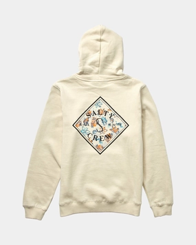 Easy Layering Durable Build Choppy Tippet  Hood Fleece Kids - Bone