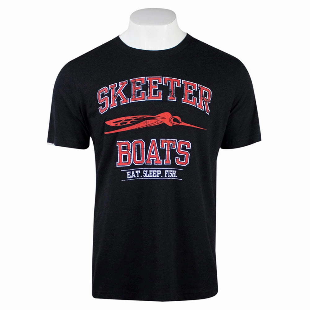 Skeeter Black Triblend Tee Quick Dry Wear Fit Ultra Soft Finish