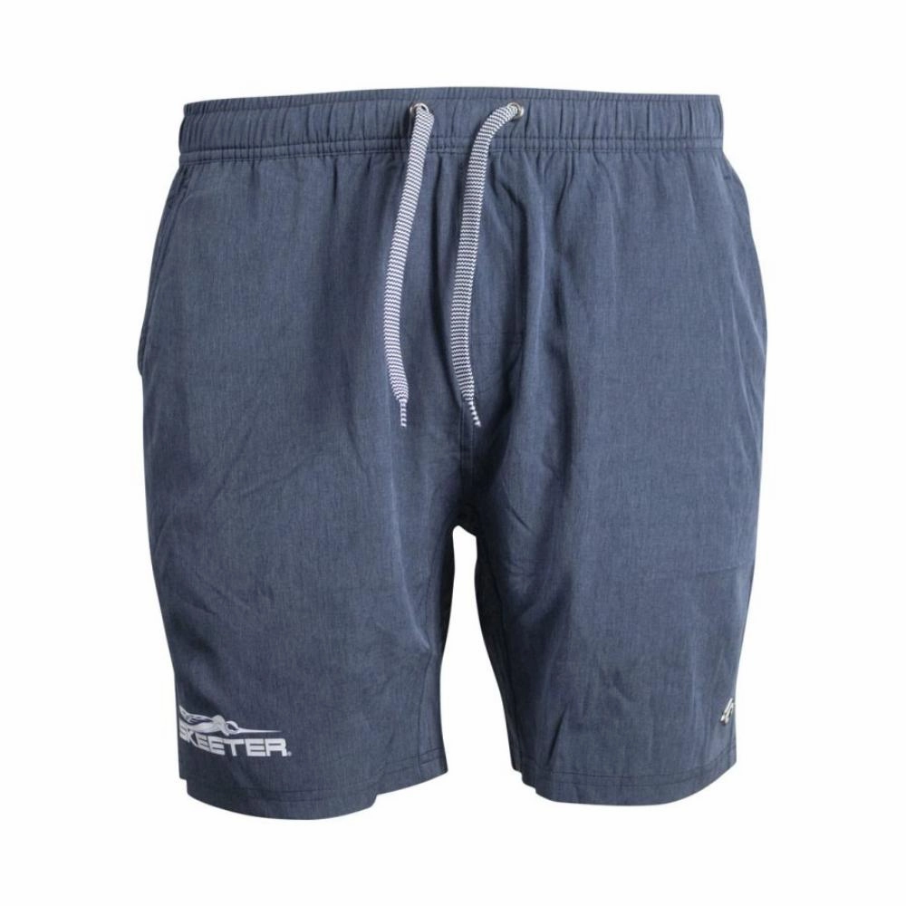 Warm Layer Active Flex Skeeter Burlebo Athletic Shorts - Heather Navy