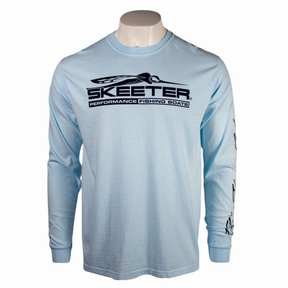Skeeter Comfort Colors Chambray Long Sleeve Street Wear high-low hem
