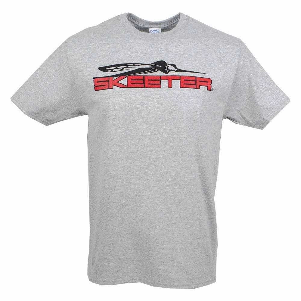 Fashionable Look Work Appropriate Skeeter Cotton Tee - Grey