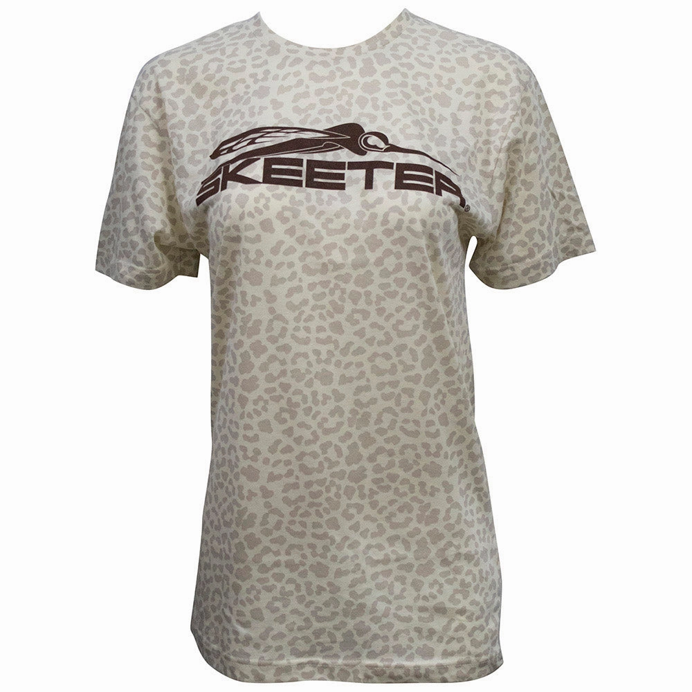 Skeeter Ladies Leopard Tee Street Smart Look Light and Comfortable
