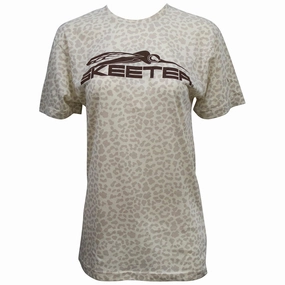 Skeeter Ladies Leopard Tee StretchFabric Quick Wear