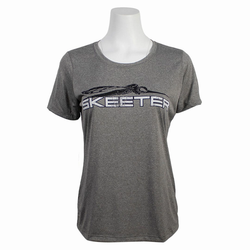 Easy Fit Wear Comfortable Design Skeeter Ladies Scoop Tee - Heather