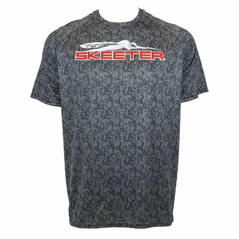 Pilling Resistant Finish Sporty essentials Skeeter Performance Tee - Grey Digi Camo