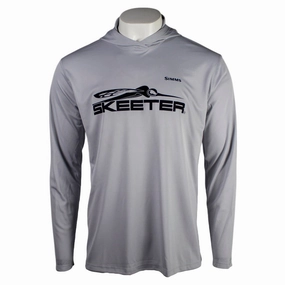 Skeeter Simms Sterling/Bass Artist Lake Series Tech Hoody Comfort Flex Fit