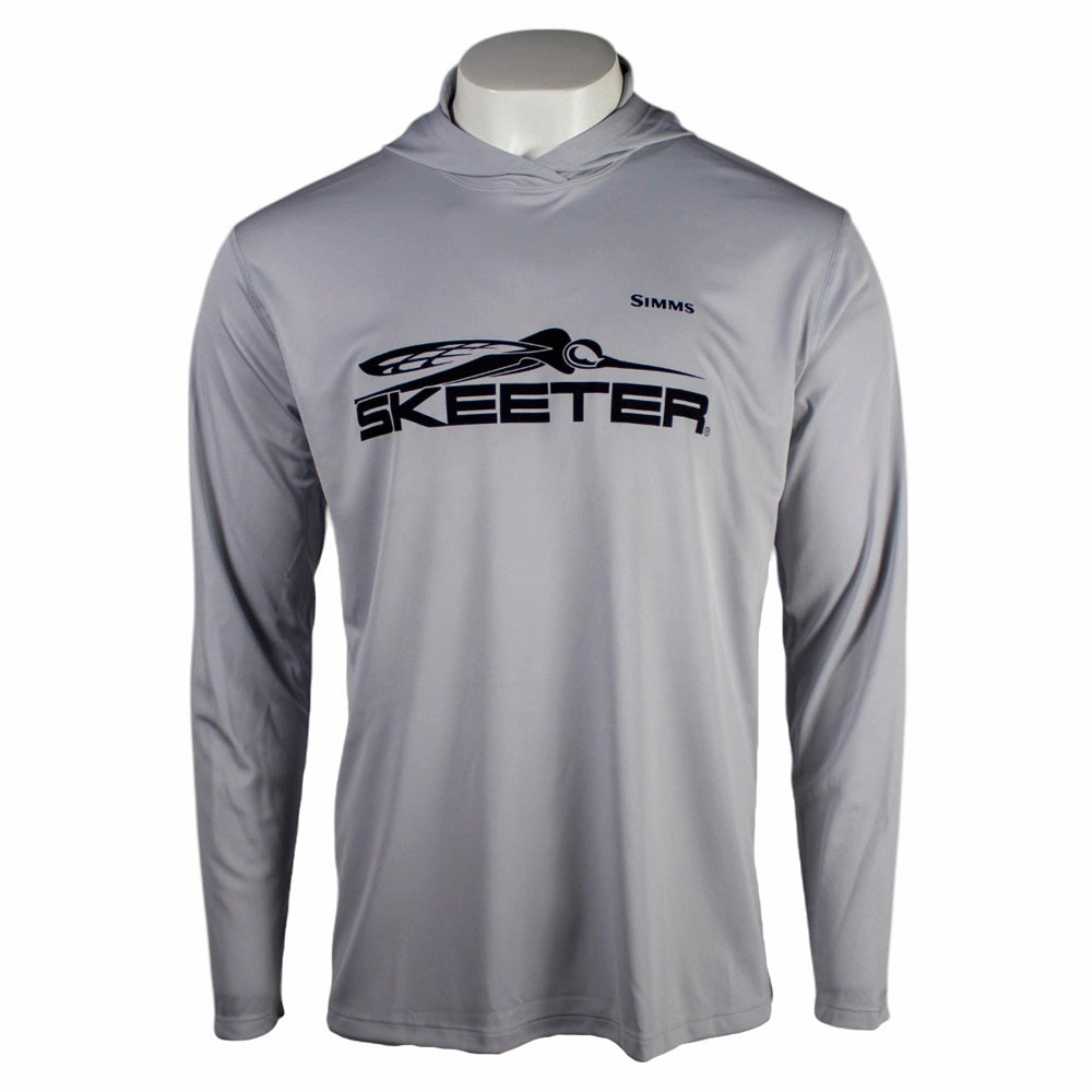 Skeeter Simms Sterling/Bass Artist Lake Series Tech Hoody Leopard like Windproof Inner Layer