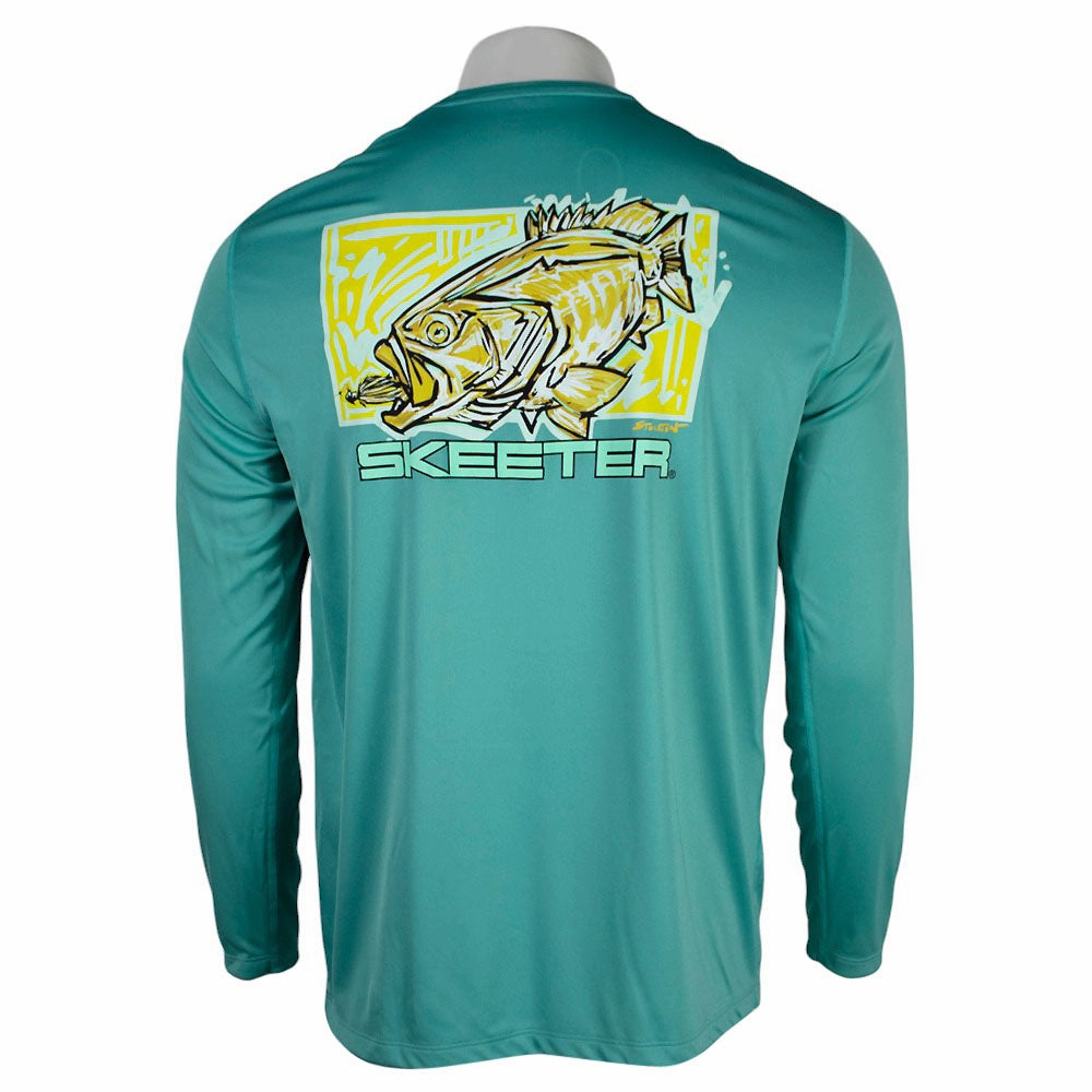 Quality Material handmade touch Skeeter Stockton Simms Gulf Blue Tech Long Sleeve