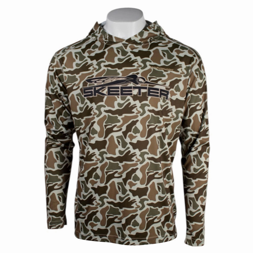 Skeeter Whitewater Duck Camo Sun Shirt Recycled Polyester Cozy Hug
