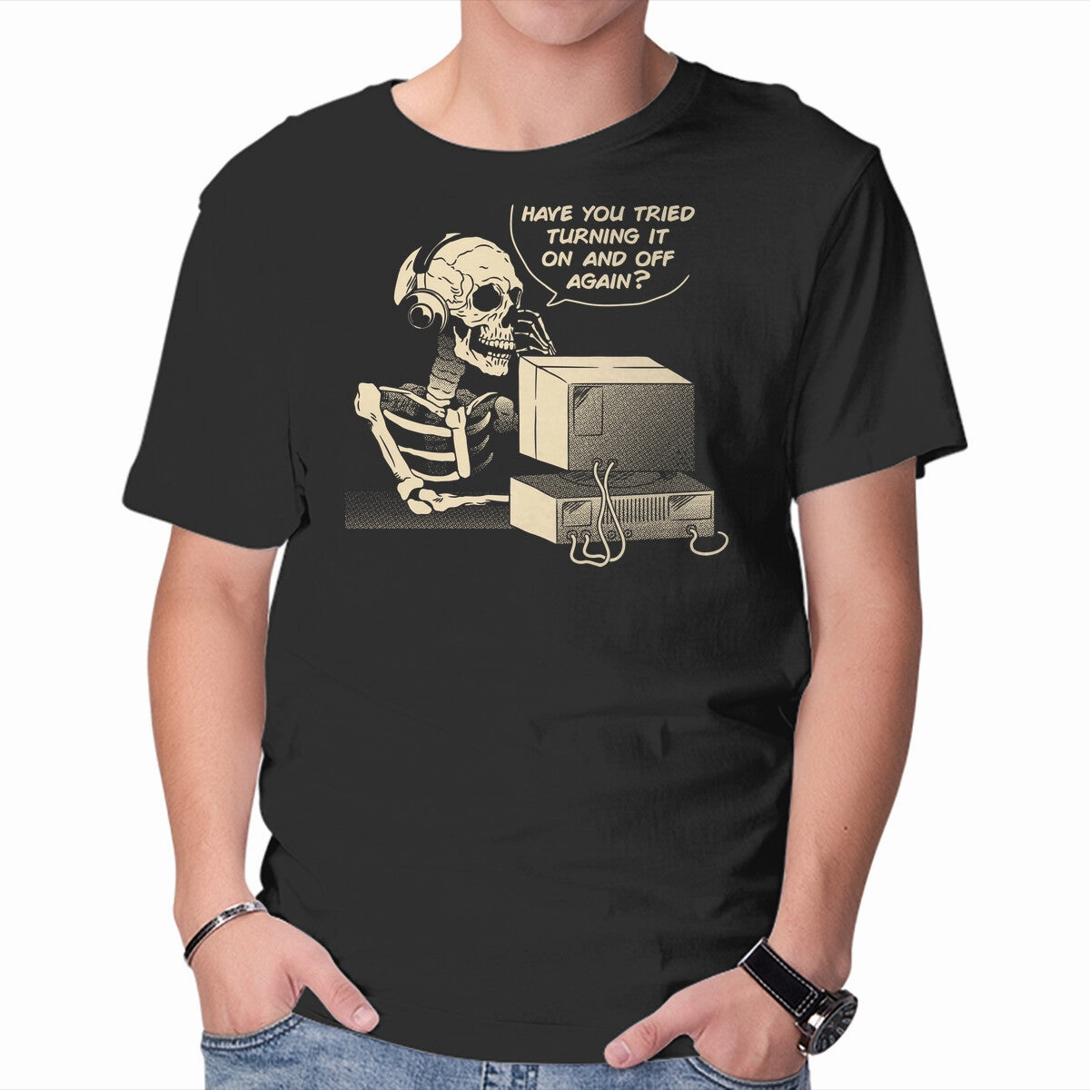 Skeleton IT Support Fashionable Ease Holiday Style