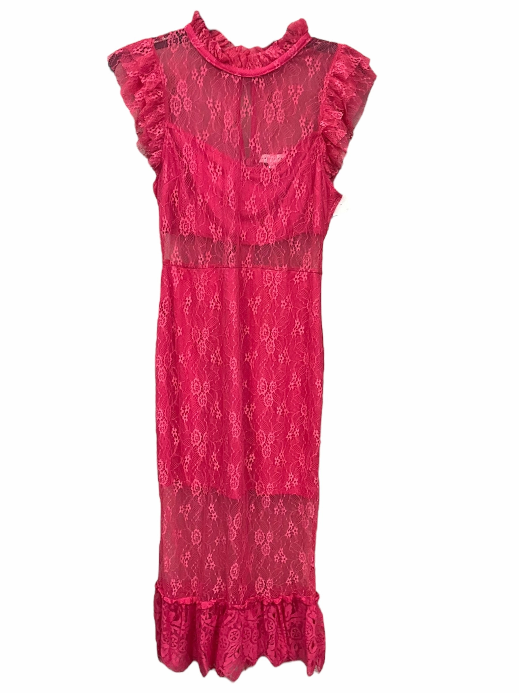 Pink Dress Party Midi Endless Rose, Size S Sporty Gear