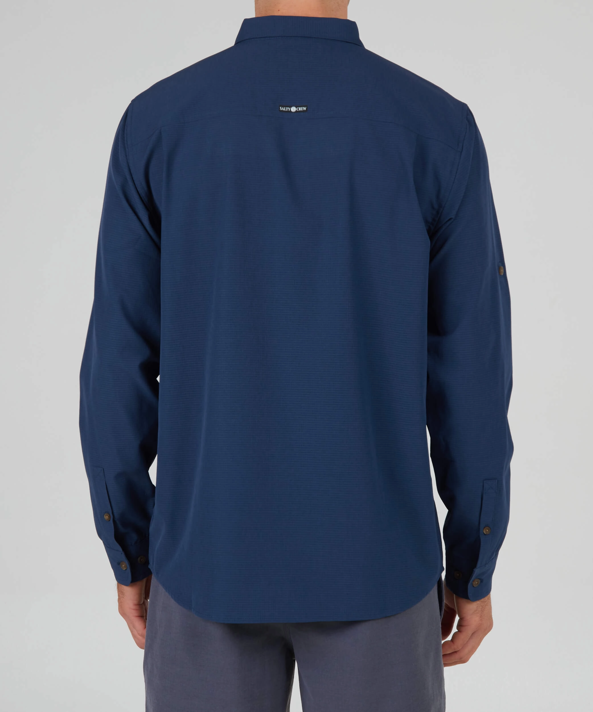 Skipper Perf Ls Tech Woven - Navy Versatile Layer Holiday Outfit