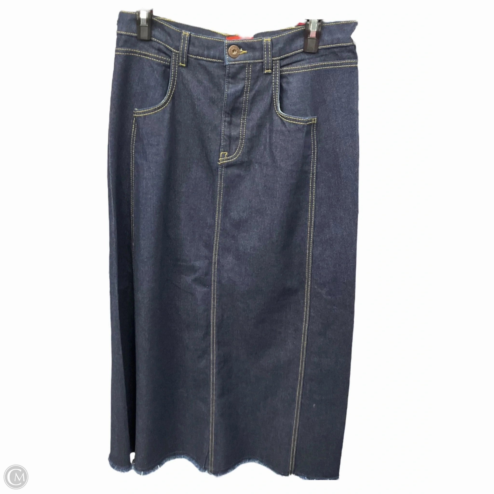 Skirt Maxi By Johnny Was In Blue Denim, Size: 6 Model Glow HighVisibility
