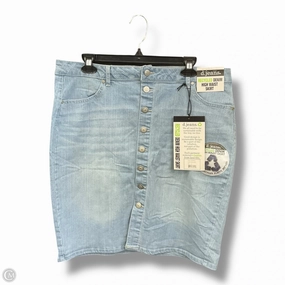 Timeless Fashion Skirt Midi By D Jeans In Blue Denim, Size: 16