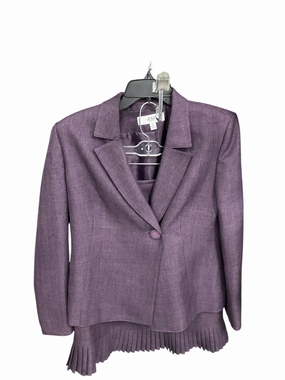 Skirt Suit 2pc By Le Suit In Purple, Size: 8p Comfortable Shorts