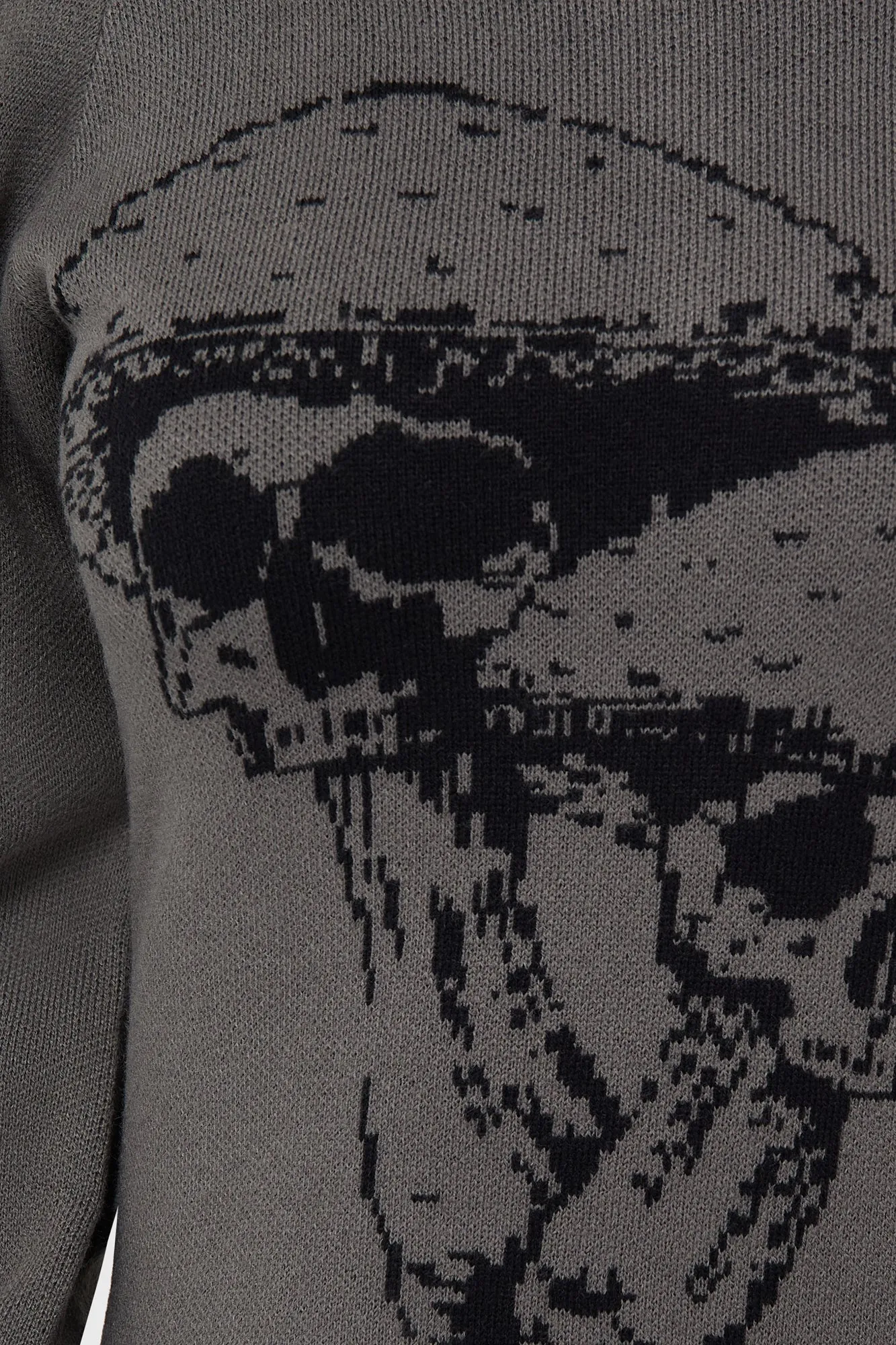 Tension Balanced Design Thermal Regulation Fabric Skullcap Sweater Dress