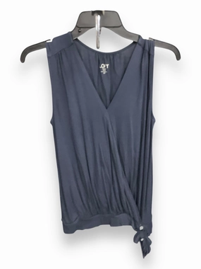 VersatileStyle elastic waistband Top Sleeveless Basic By Loft In Navy, Size: Xsp