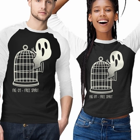 QuickDry Material Free Spirit Funny Ghost