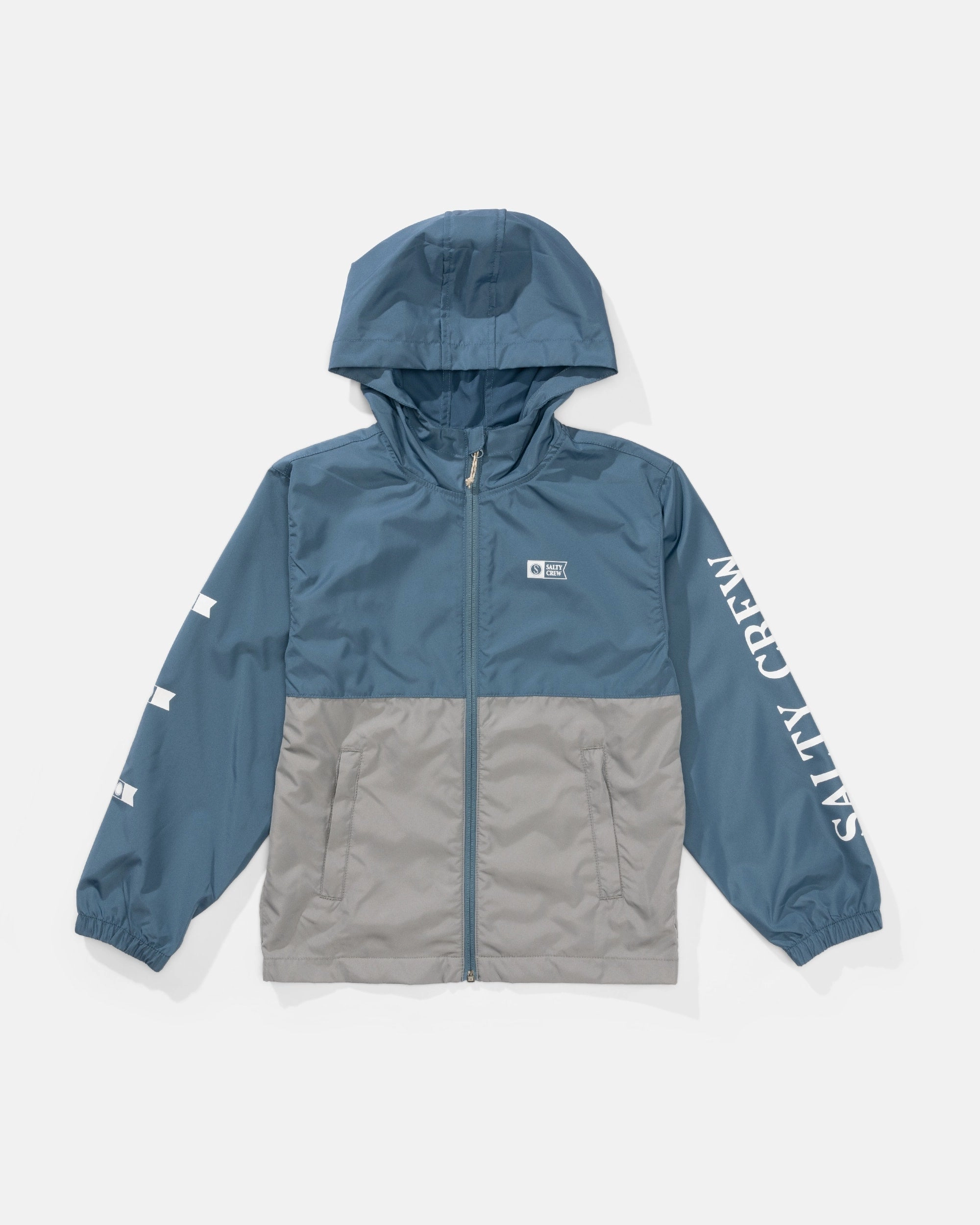 Surface  Windbreaker Jacket Kids - Channel Blue All Weather Performance Quick Dry Fabric Technology
