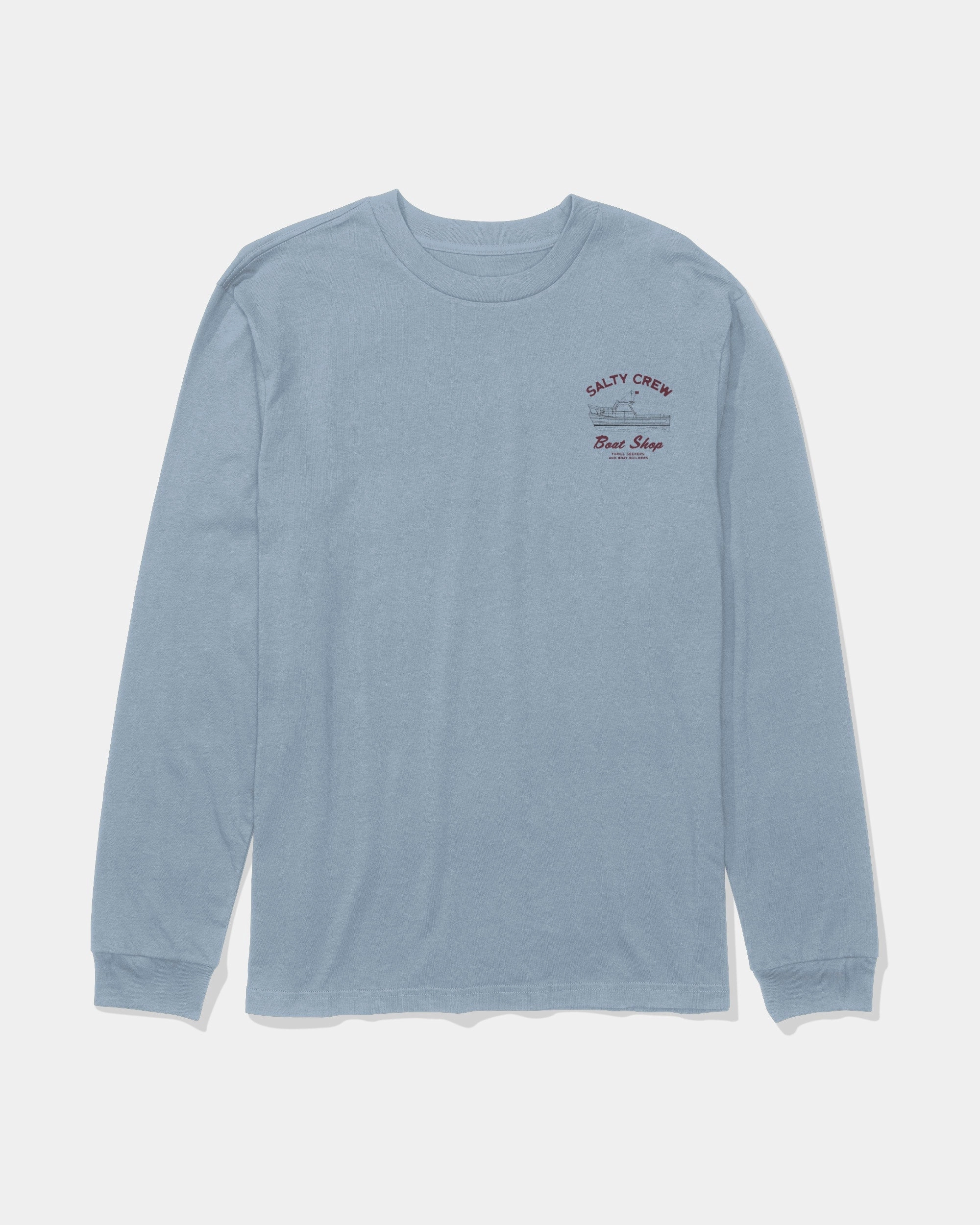 UltraSoftBrushedInterior Boat Shop Ls Tee - Blue Fog
