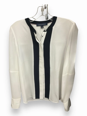 Blouse Long Sleeve By Tommy Hilfiger In White, Size: Xs Light Fit