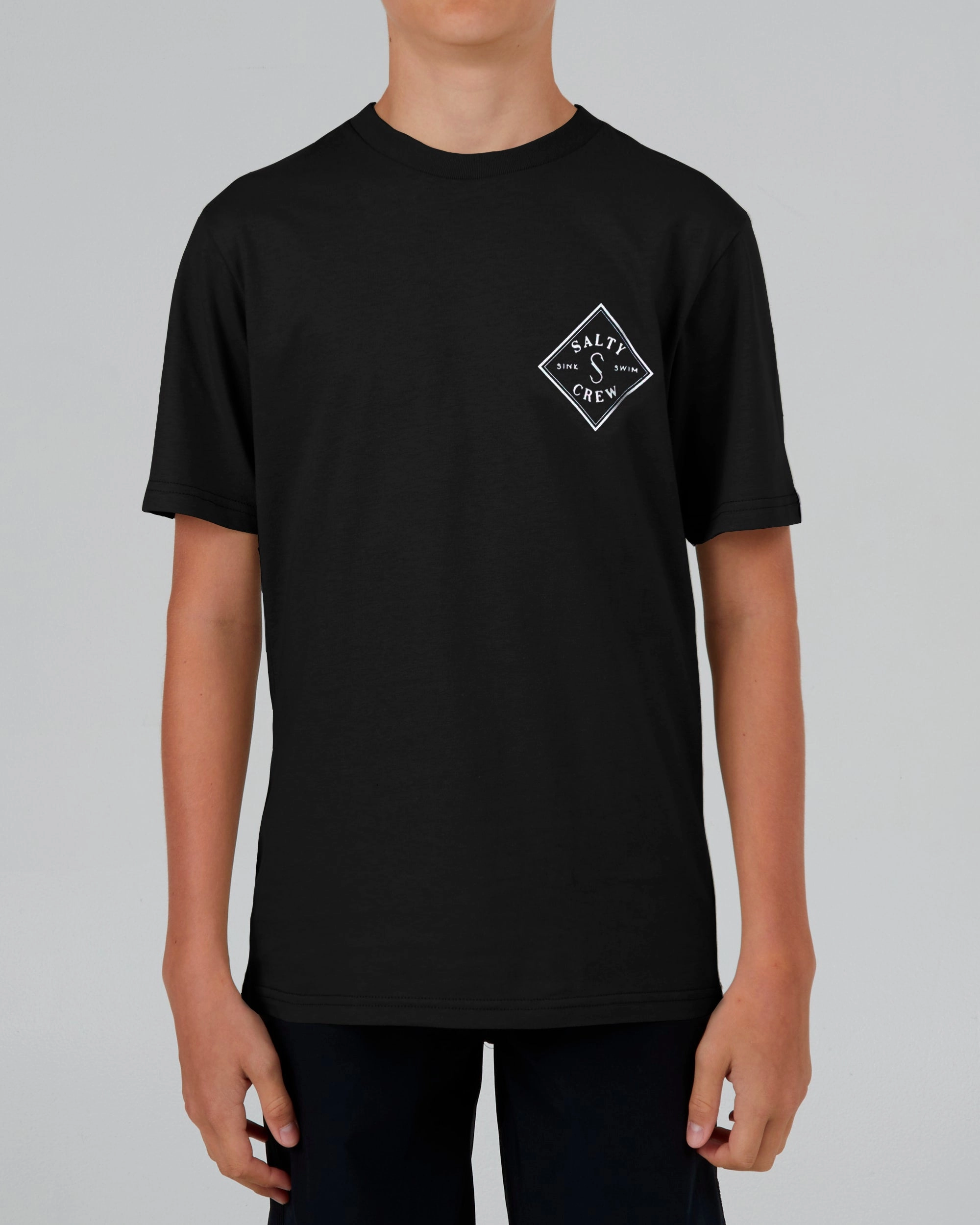 Tippet  S/S Tee Kids - Black Daily Fashion Everyday Layering