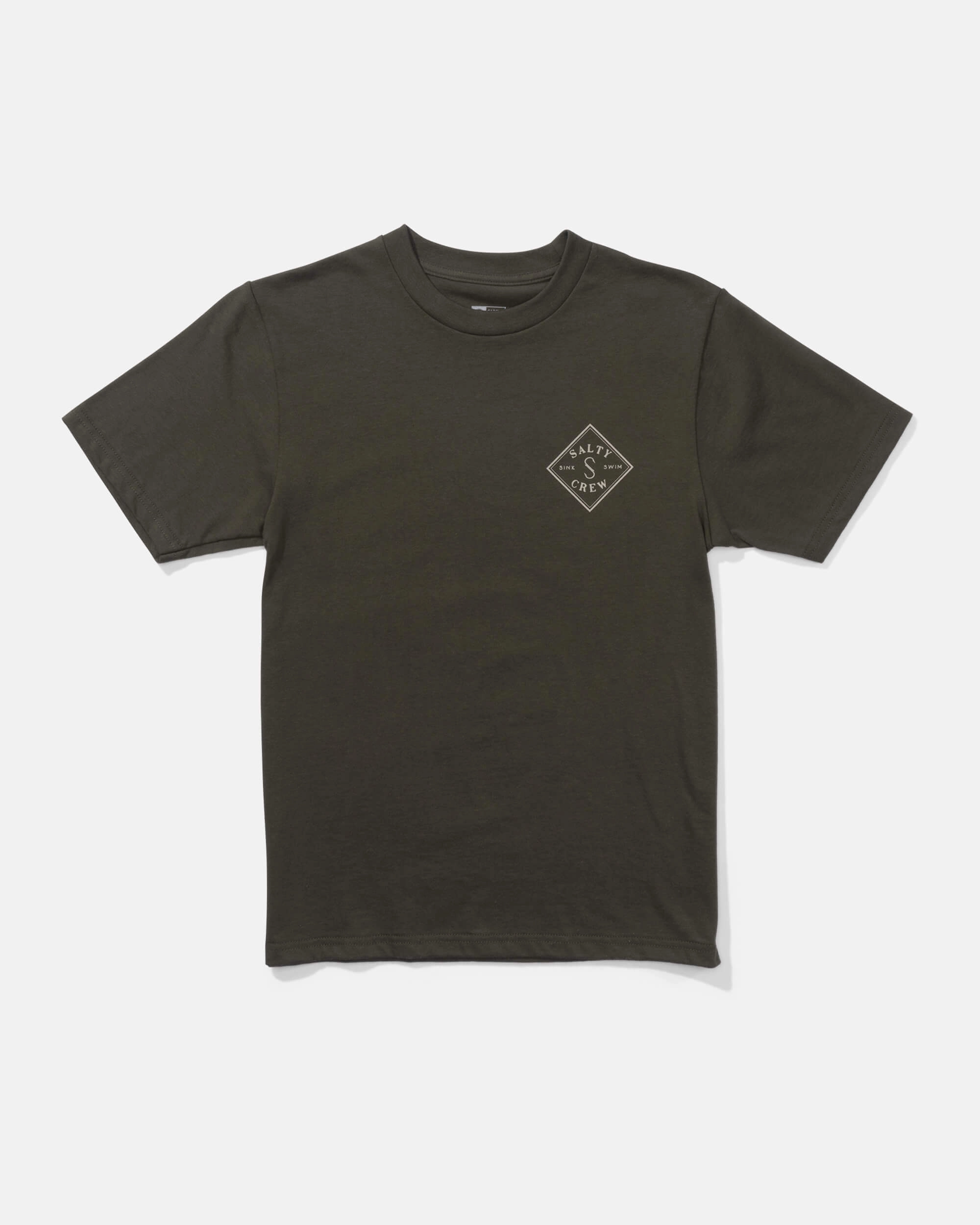 Tippet  S/S Tee Kids - Dusty Olive Friction Reducing Finish