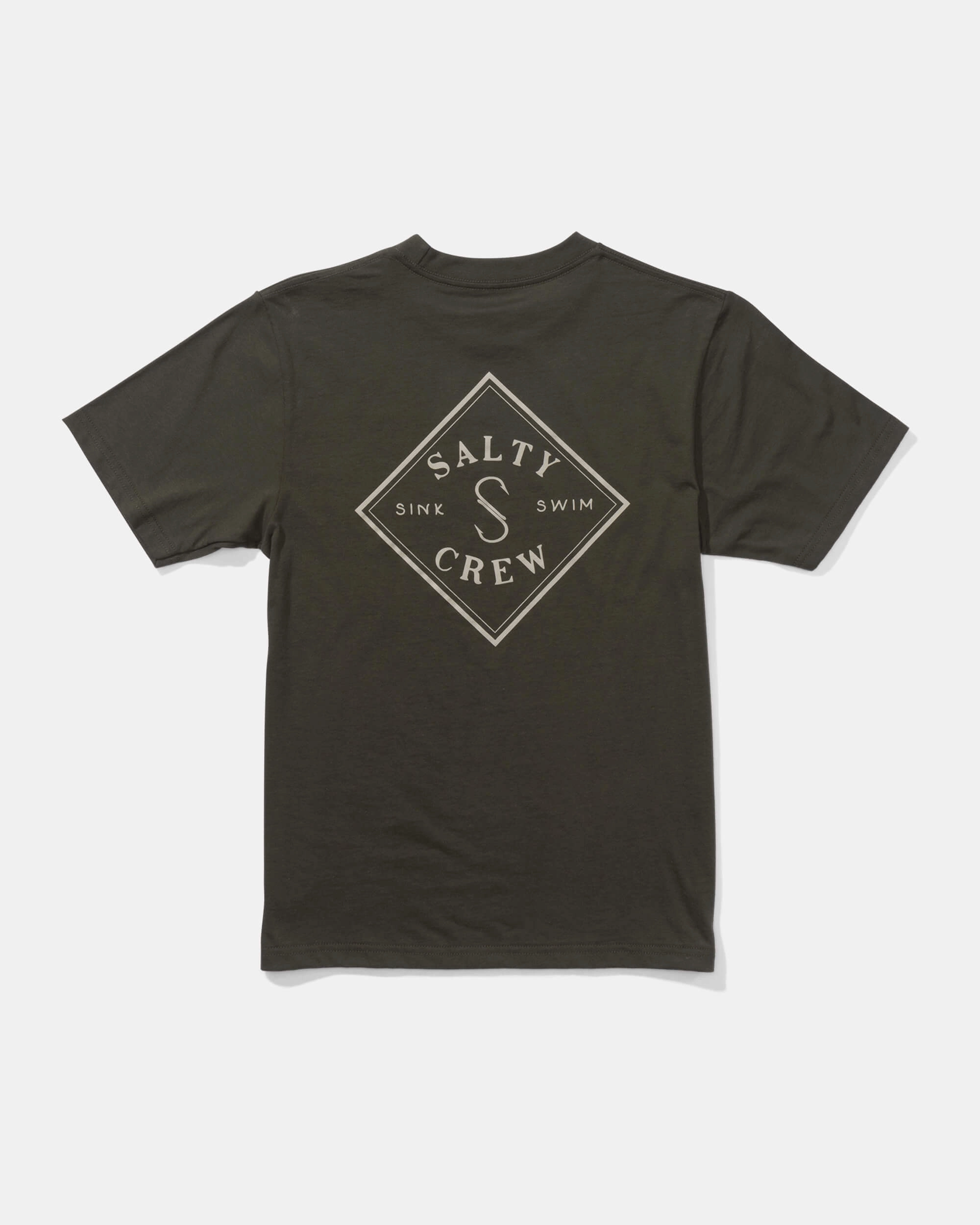 Tippet  S/S Tee Kids - Dusty Olive QuickPackFoldableDesign Anti Fade Technology