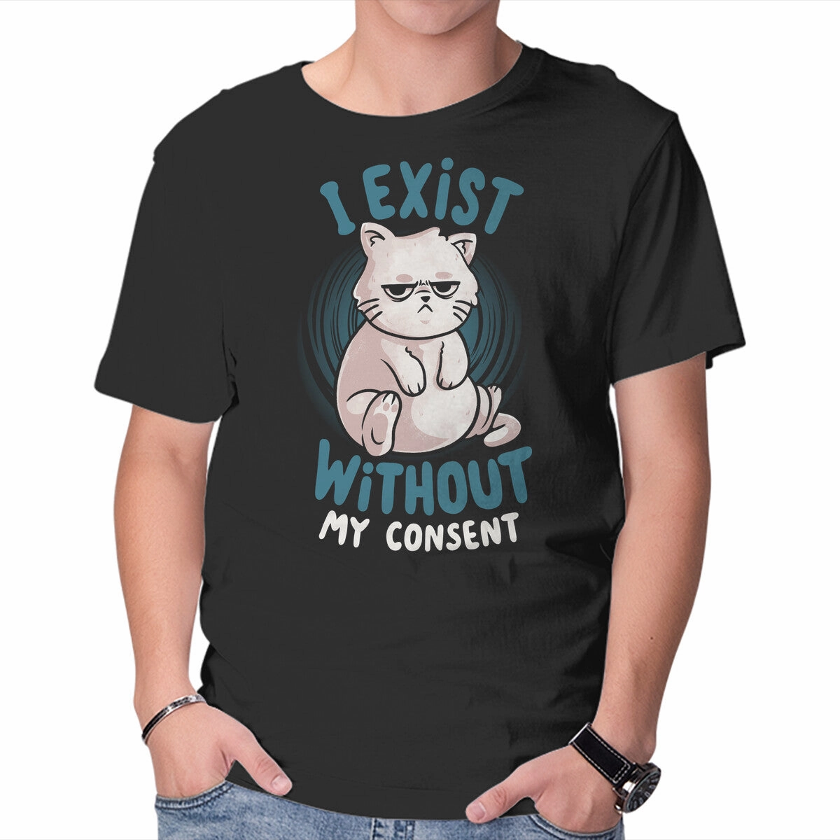 I Exist Without My Consent NoSideSeams Bold Statement