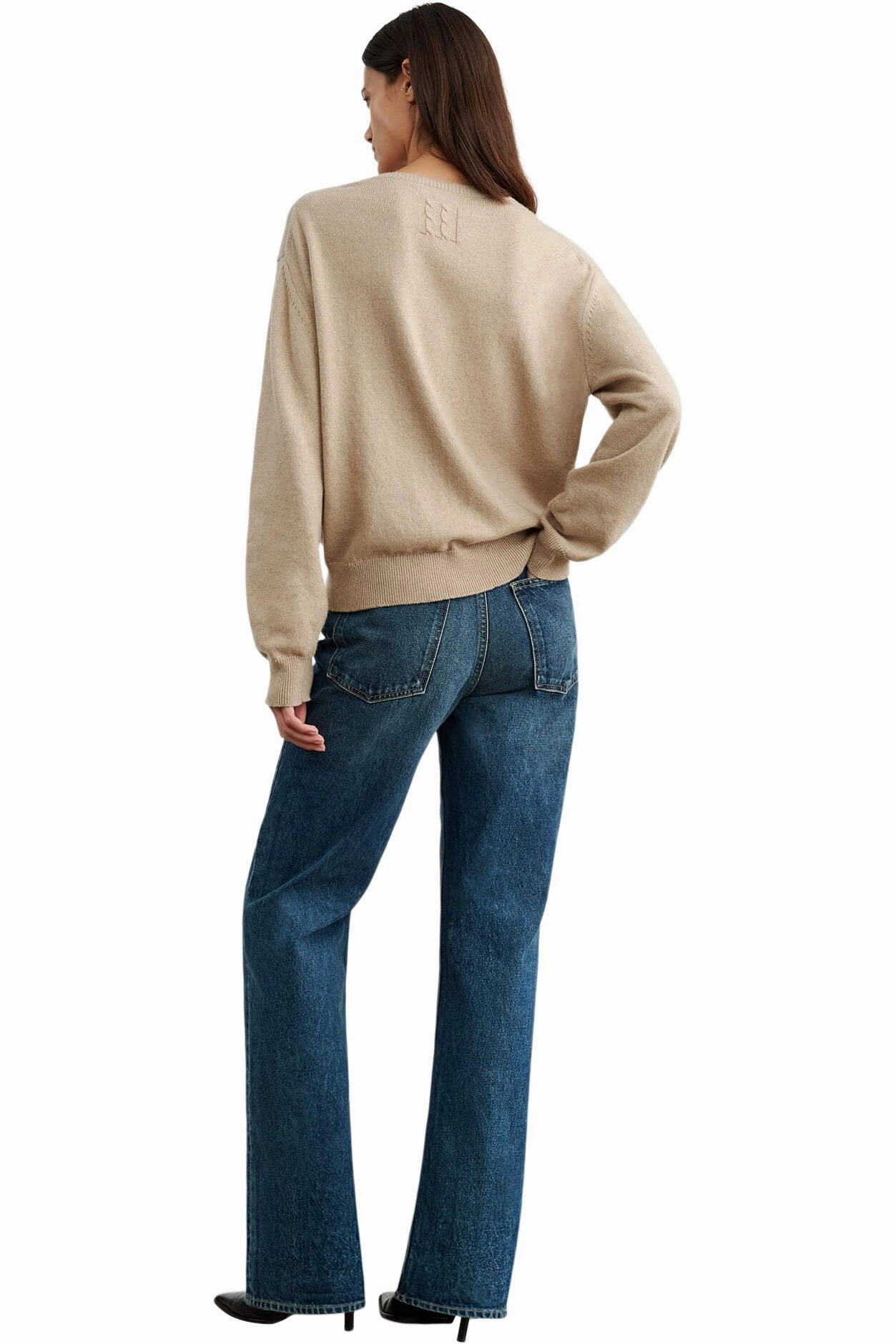 Everyday Cozy Nili Lotan Amari Sweater in Beige Melange