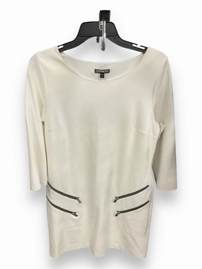 NonSlipGrip Dress Party Midi By Express In Ivory, Size: L