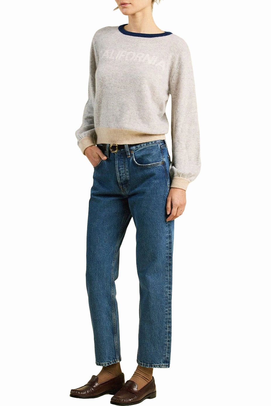 Trovata Birds of Paradis Ryann Sweater in Grey California Layered Must-Have Layering pieces