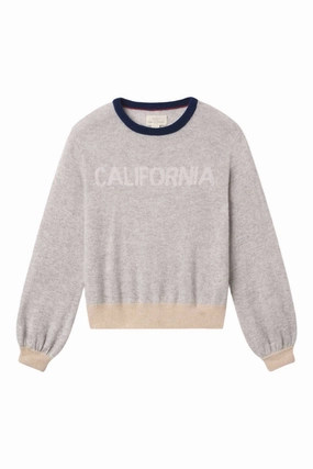 Trovata Birds of Paradis Ryann Sweater in Grey California Textured Knit