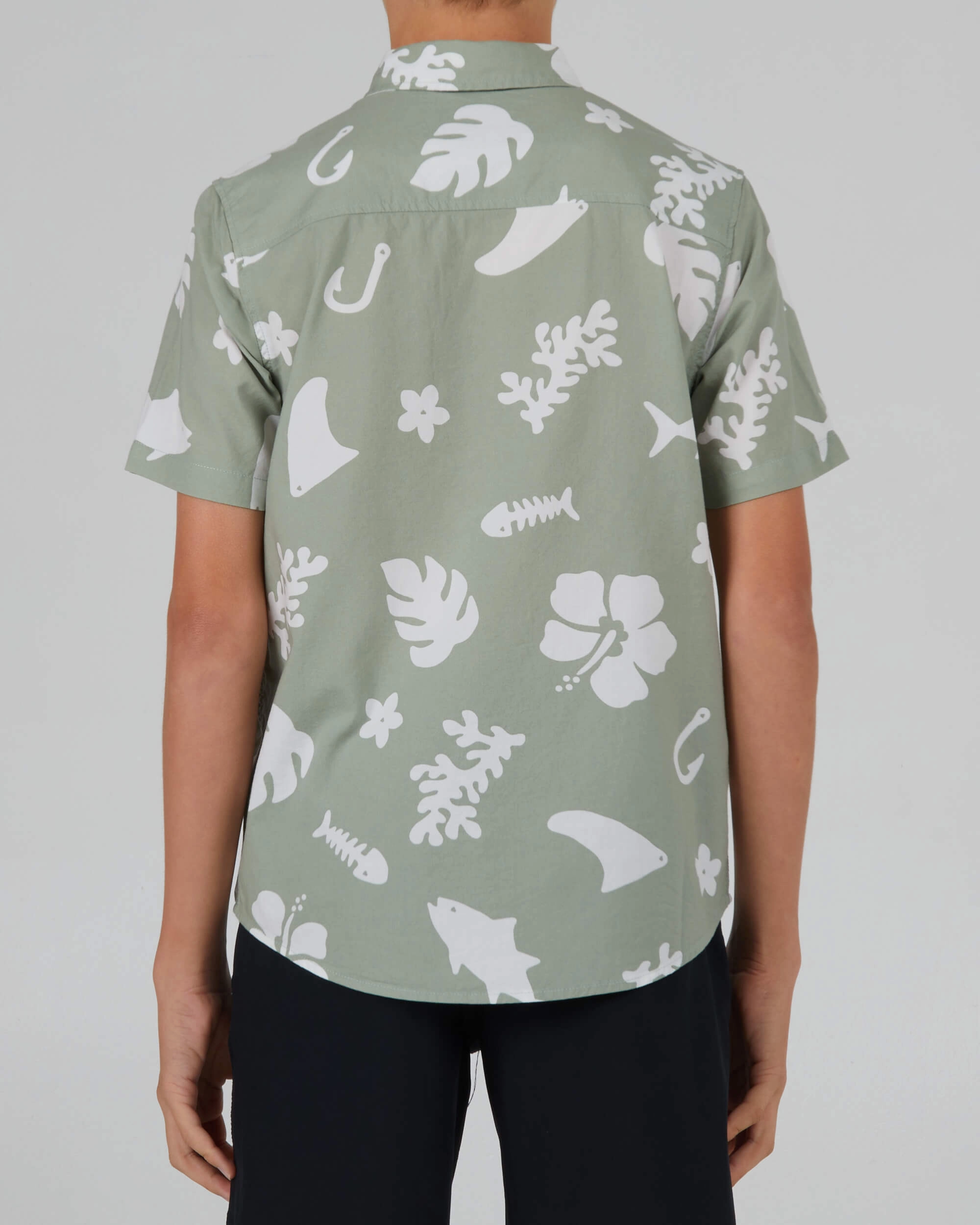 Comfy Look Timeless Style Seaside  S/S Woven Kids - Dusty Sage