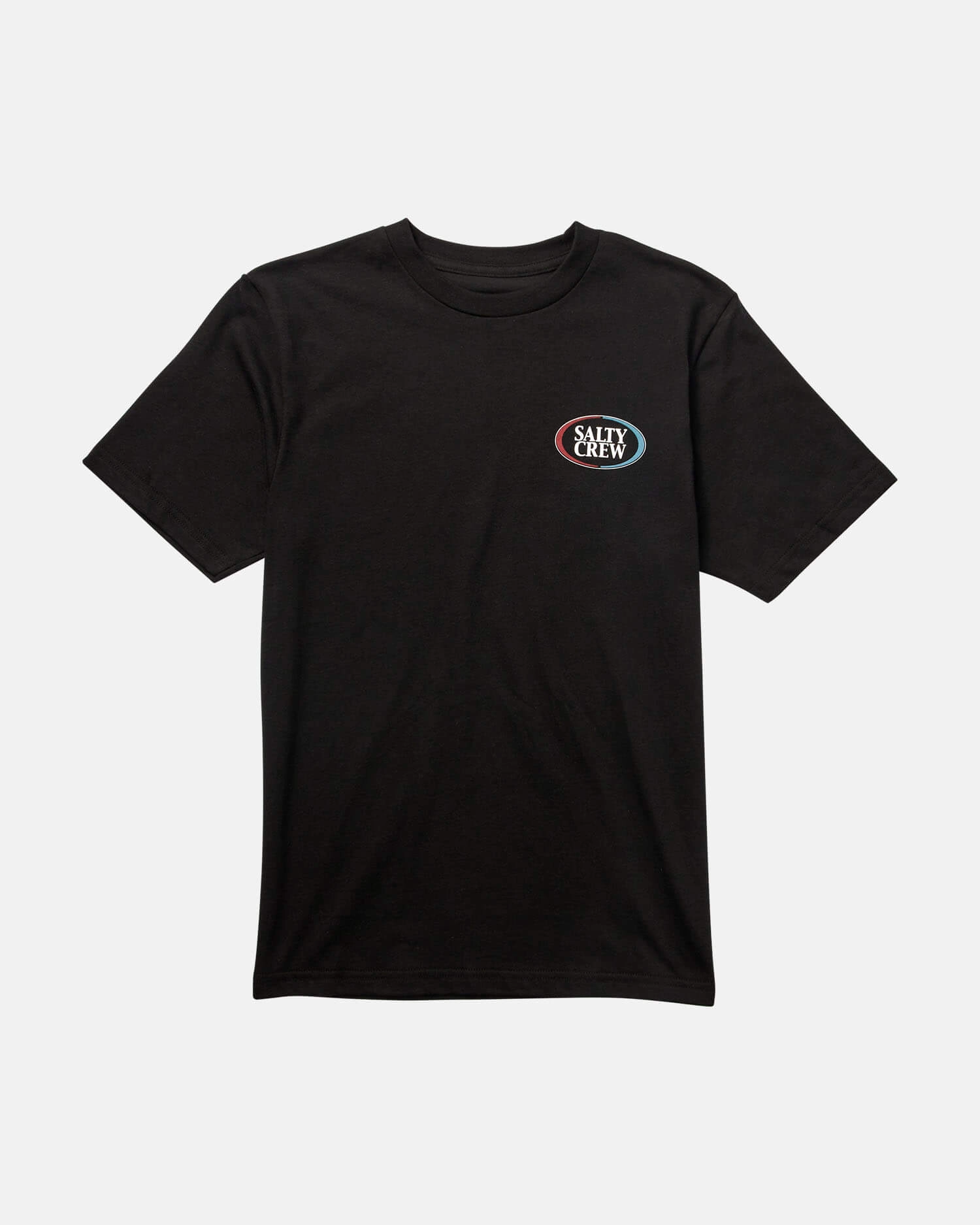 Tagless Labeling Half N Half  S/S Tee Kids - Black