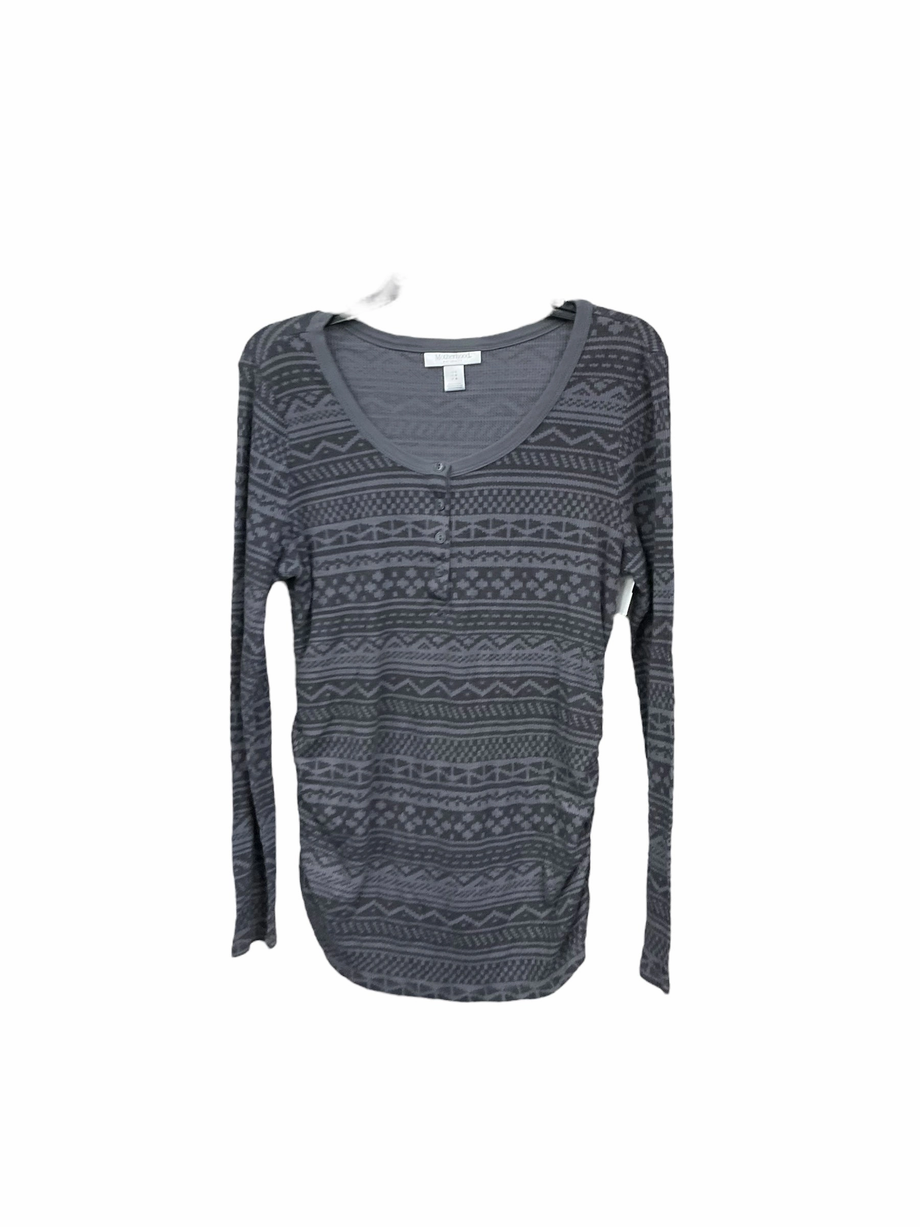 Urban Cool Pure Tone Maternity Top Long Sleeve By Motherhood, Size: L