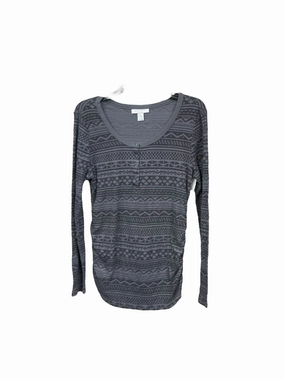 Urban Cool Pure Tone Maternity Top Long Sleeve By Motherhood, Size: L